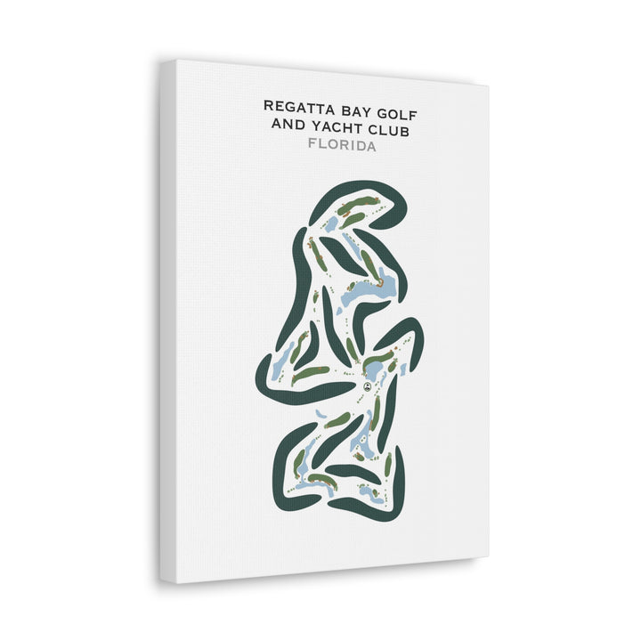 Regatta Bay Golf & Yacht Club, Florida (Portrait)- Printed Golf Courses