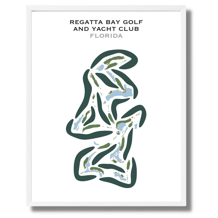 Regatta Bay Golf & Yacht Club, Florida (Portrait)- Printed Golf Courses