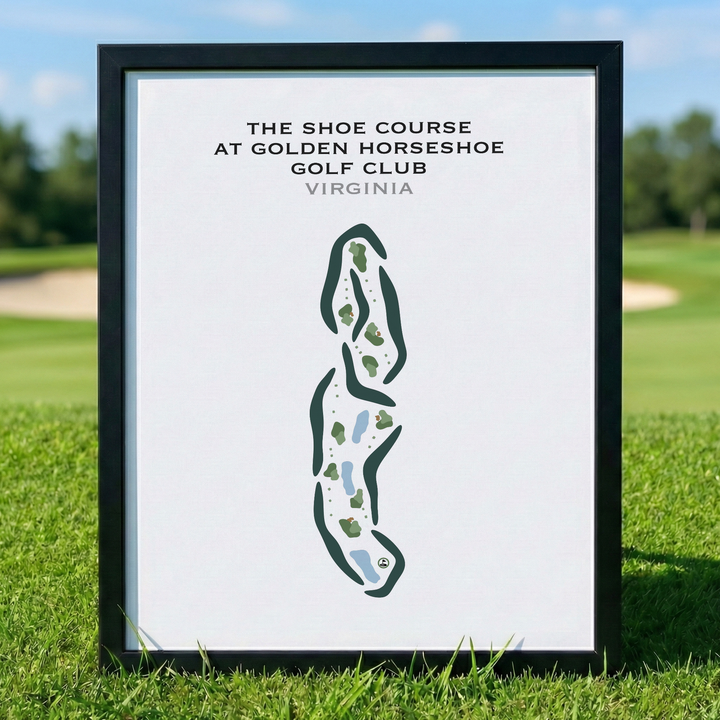 The Shoe Course at Golden Horseshoe Golf Club, Virginia - Printed Golf Courses