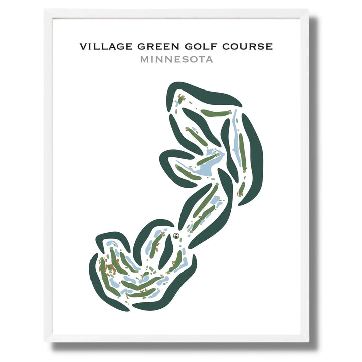Village Green Golf Course, Minnesota - Printed Golf Courses