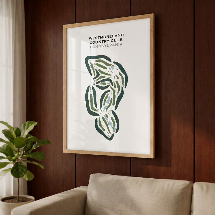 Westmoreland Country Club, Pennsylvania - Printed Golf Courses