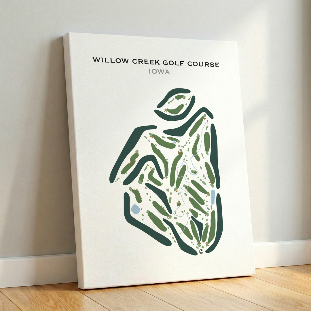 Willow Creek Golf Course, Iowa - Printed Golf Courses