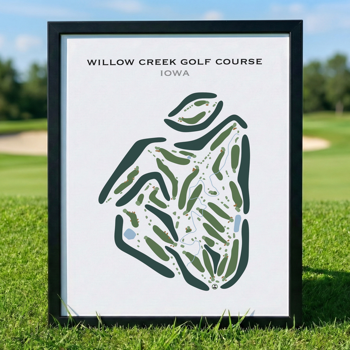 Willow Creek Golf Course, Iowa - Printed Golf Courses