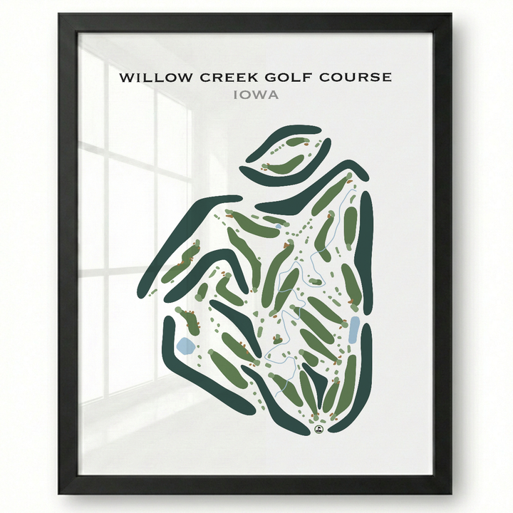 Willow Creek Golf Course, Iowa - Printed Golf Courses