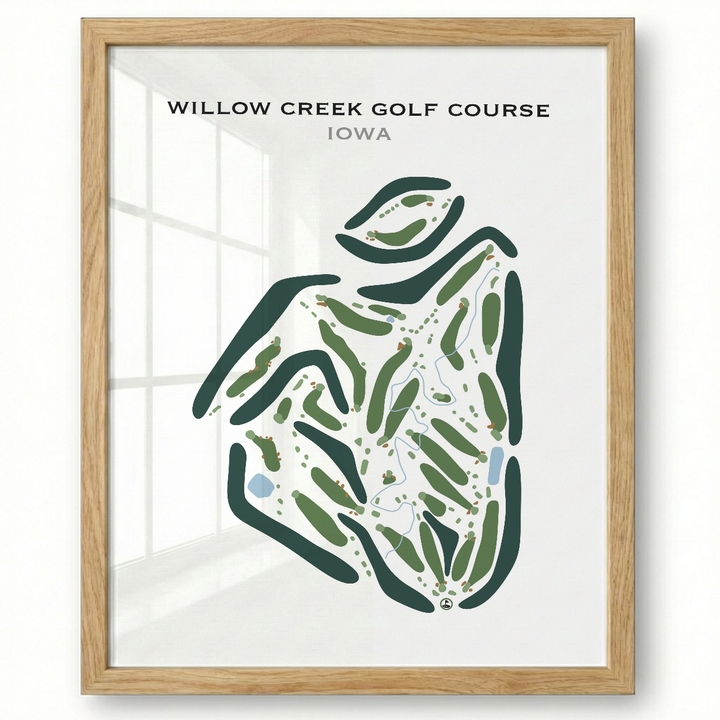 Willow Creek Golf Course, Iowa - Printed Golf Courses