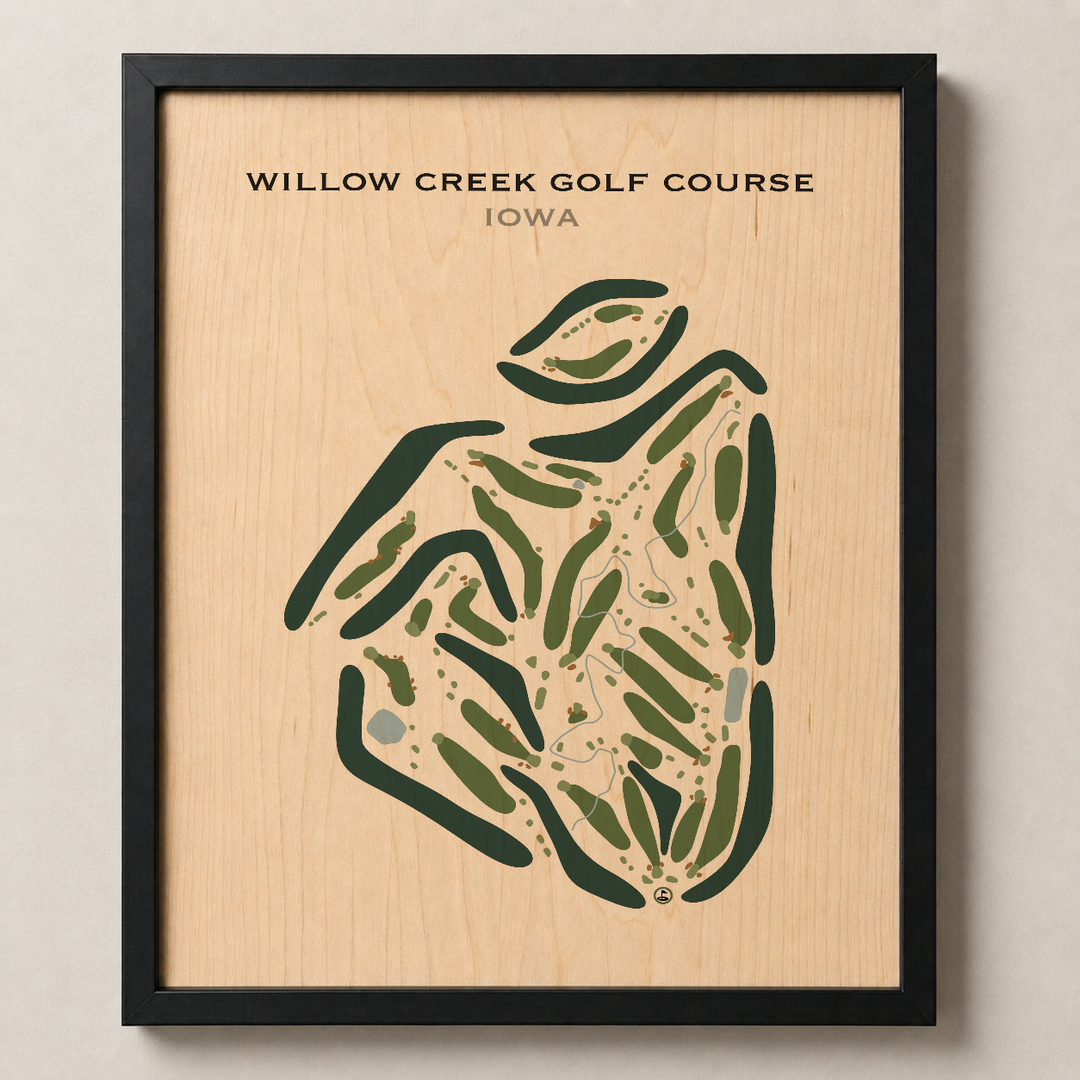 Willow Creek Golf Course, Iowa - Printed Golf Courses