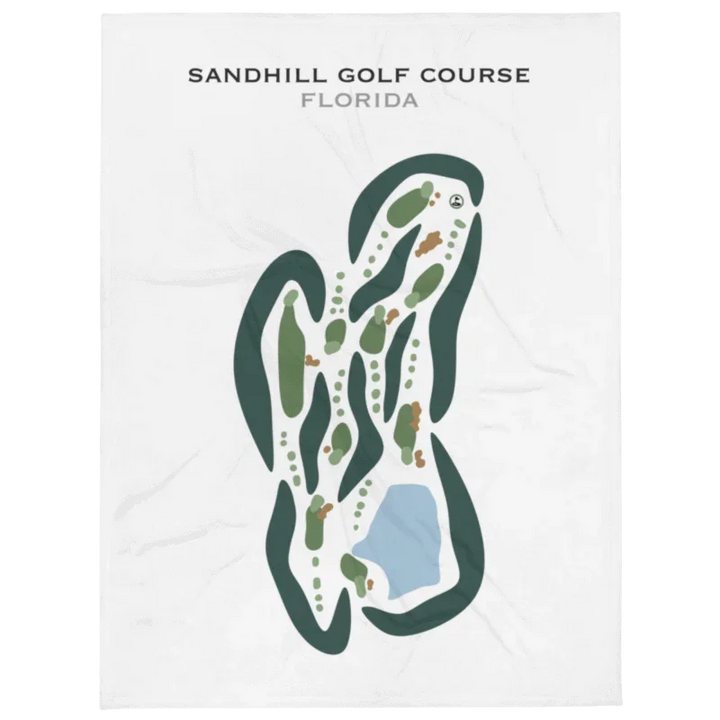 Sandhill Golf Course, Florida - Printed Golf Courses