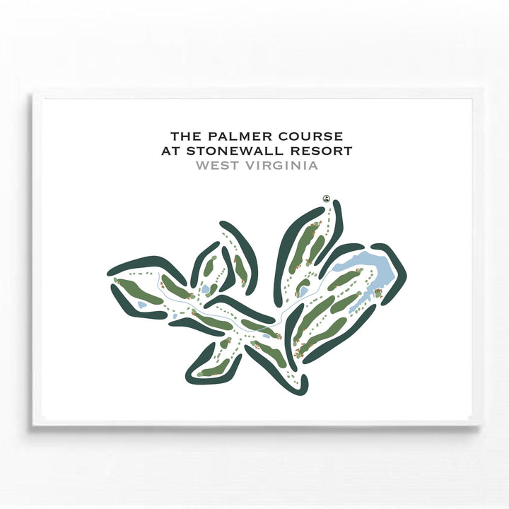 The Palmer Course At Stonewall Resort, West Virginia - Printed Golf Courses