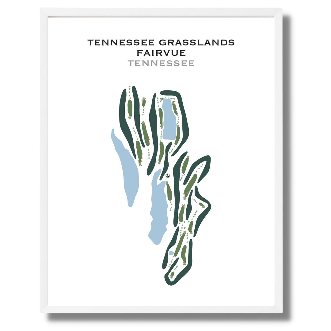 Tennessee Grasslands Fairvue, Tennessee - Printed Golf Courses