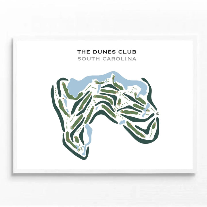 Dunes Golf Club, South Carolina - Printed Golf Courses