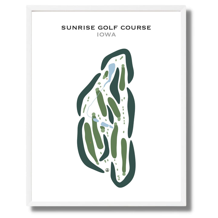 Sunrise Golf Course, Iowa - Printed Golf Courses