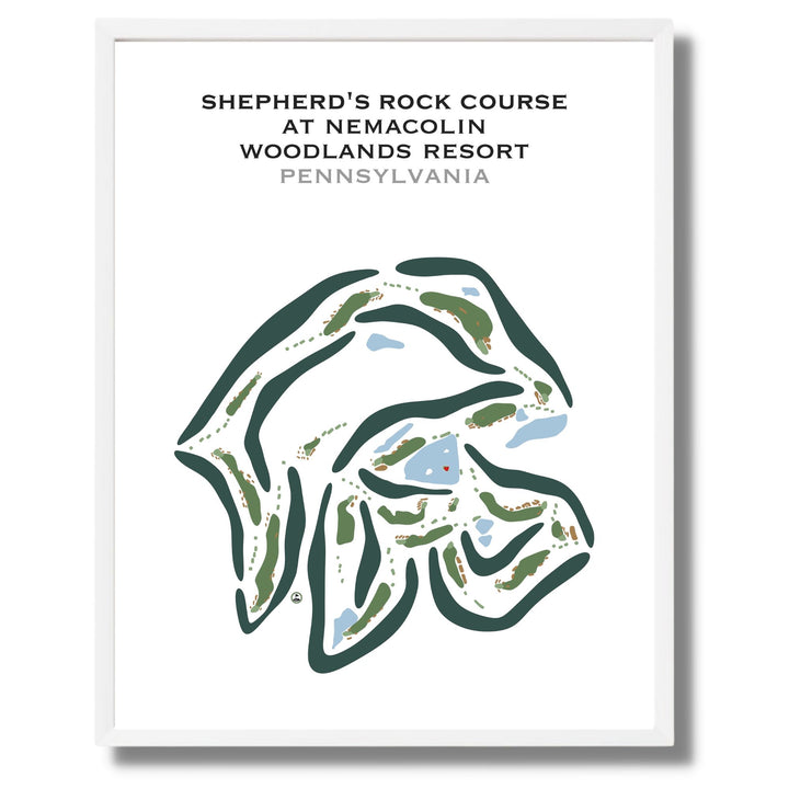 Shepherd's Rock Golf Course - Nemacolin Woodlands Resort, Pennsylvania - Printed Golf Courses