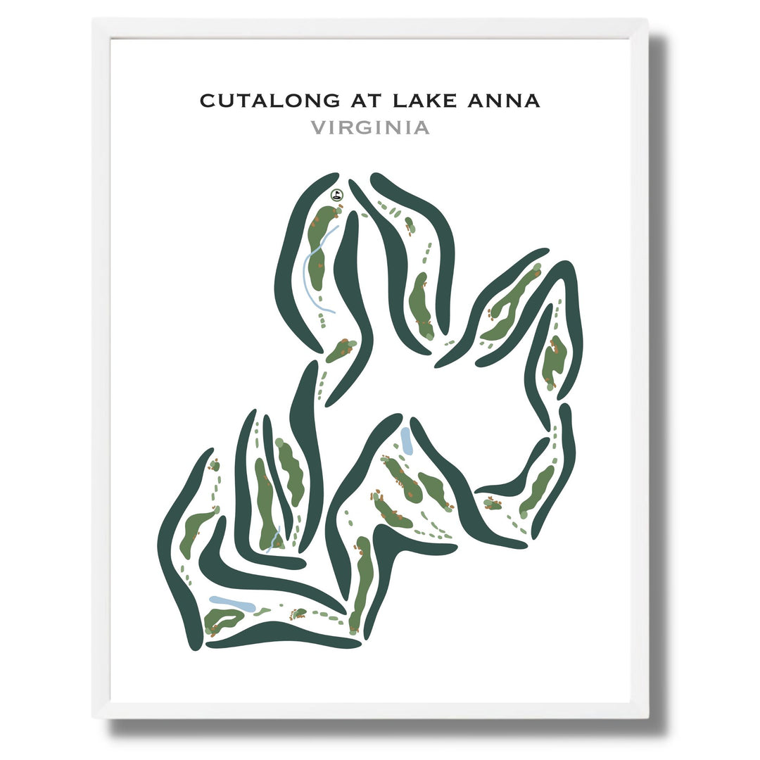 Cutalong at Lake Anna, Virginia - Printed Golf Courses