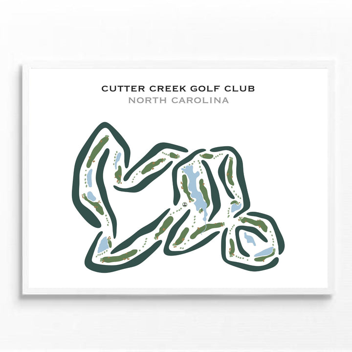 Cutter Creek Golf Club, Hookerton, North Carolina - Printed Golf Courses