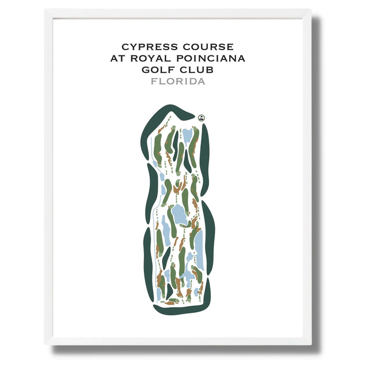 Cypress Course at Royal Poinciana Golf Club, Florida - Printed Golf Courses