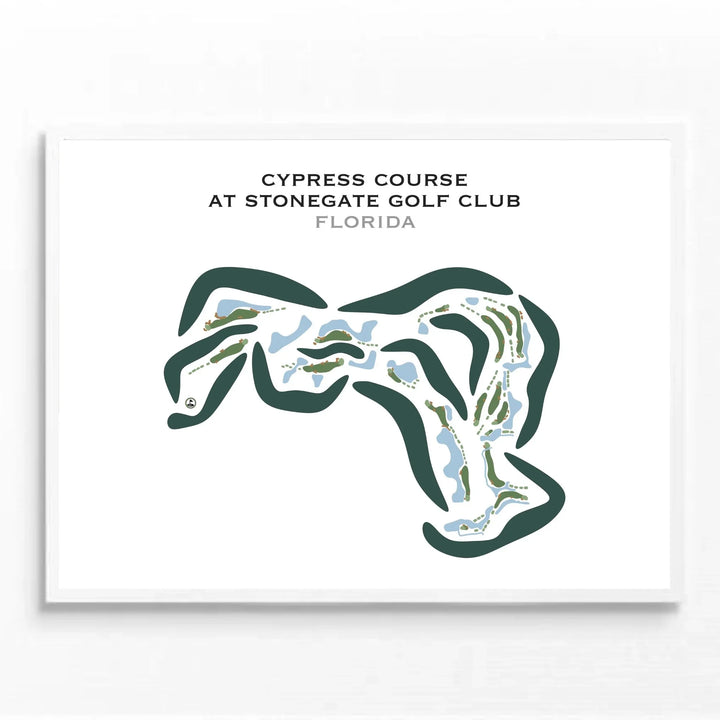 Cypress Course at Stonegate Golf Club, Florida - Printed Golf Courses