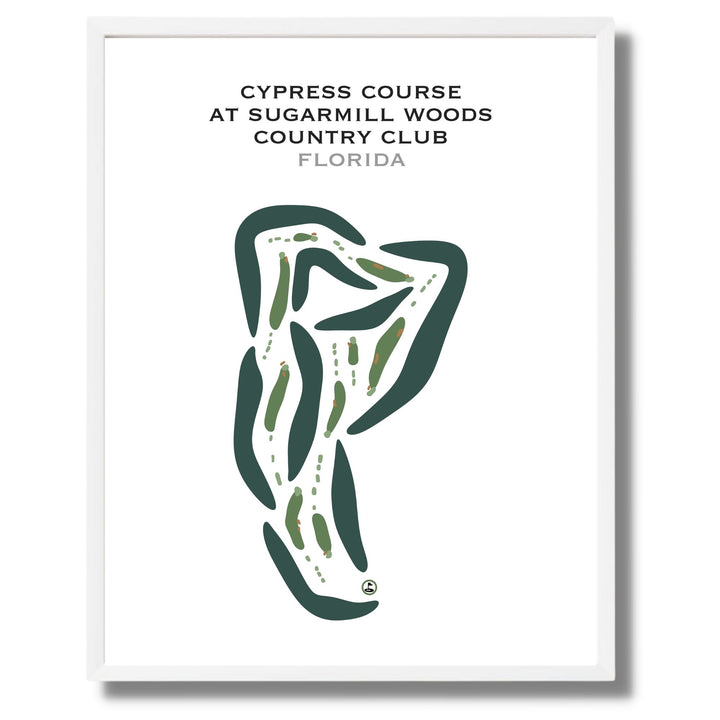 Cypress Course at Sugarmill Woods Country Club, Florida - Printed Golf Courses
