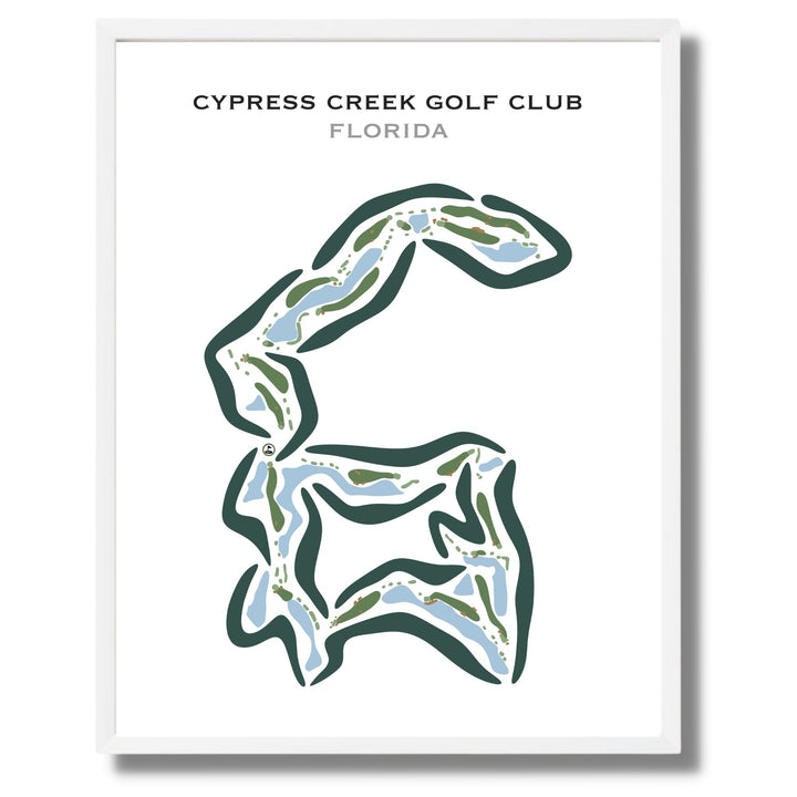 Cypress Creek Golf Club, Florida - Printed Golf Courses