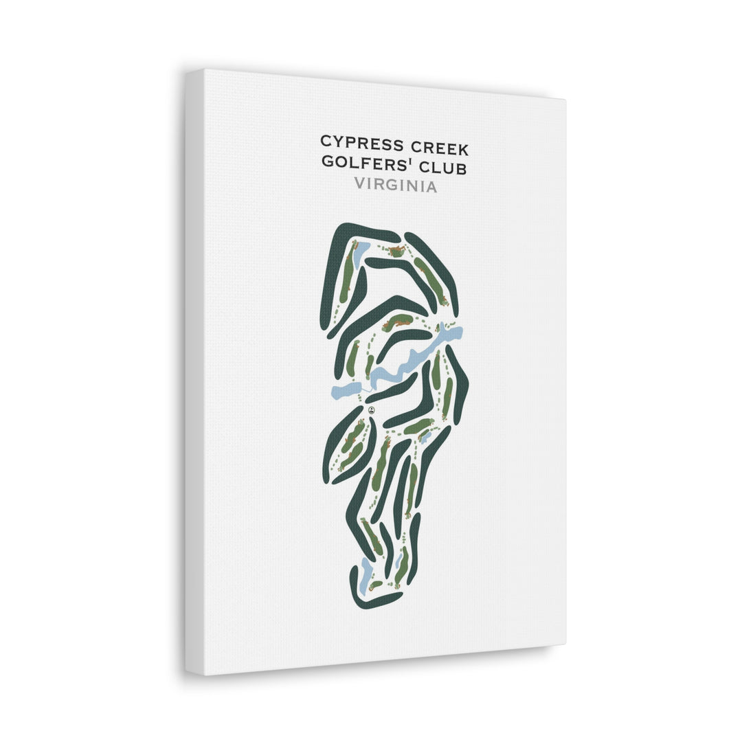 Cypress Creek Golfers' Club, Virginia - Printed Golf Courses