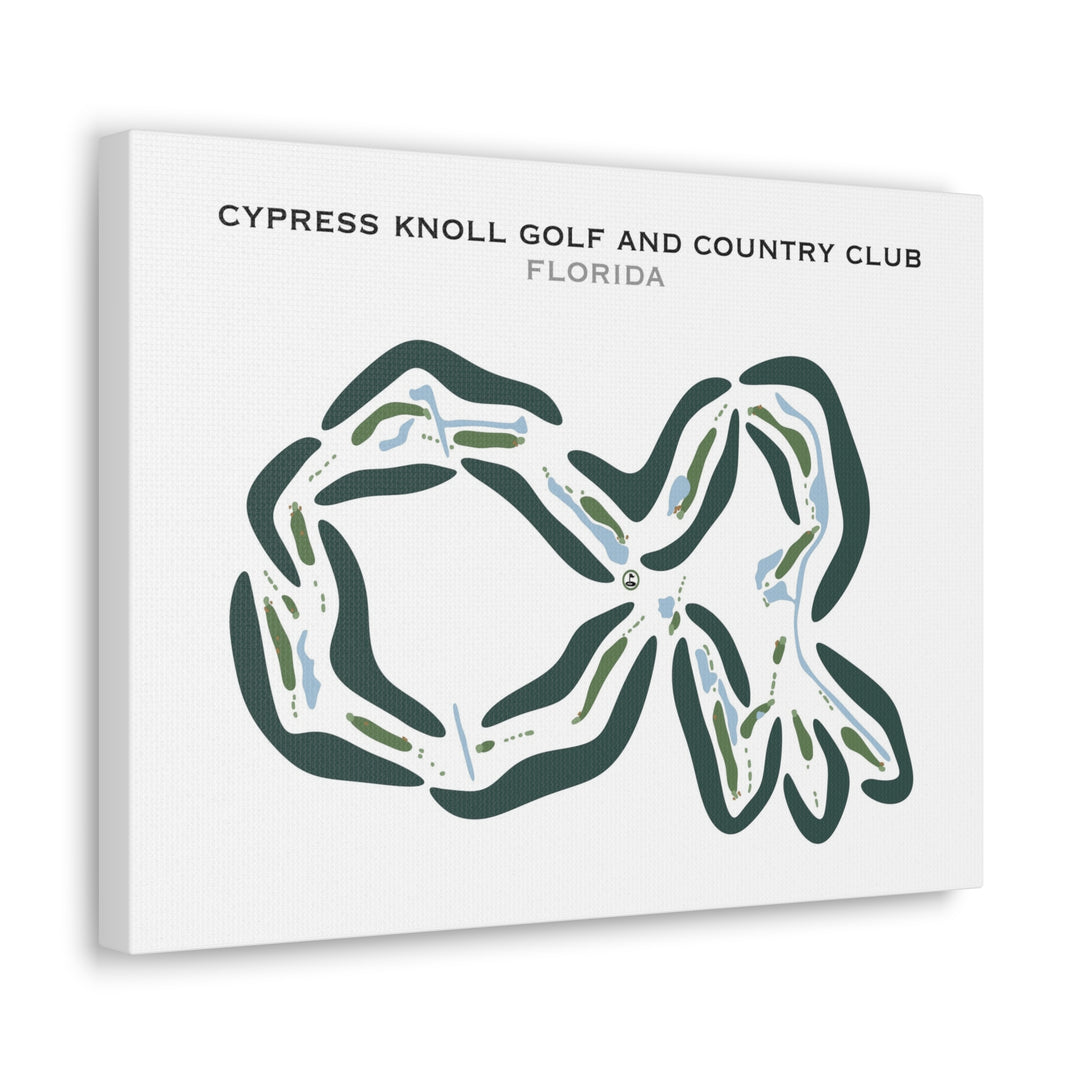 Cypress Knoll Golf & Country Club, Florida - Printed Golf Courses