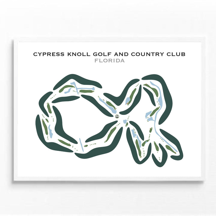 Cypress Knoll Golf & Country Club, Florida - Printed Golf Courses