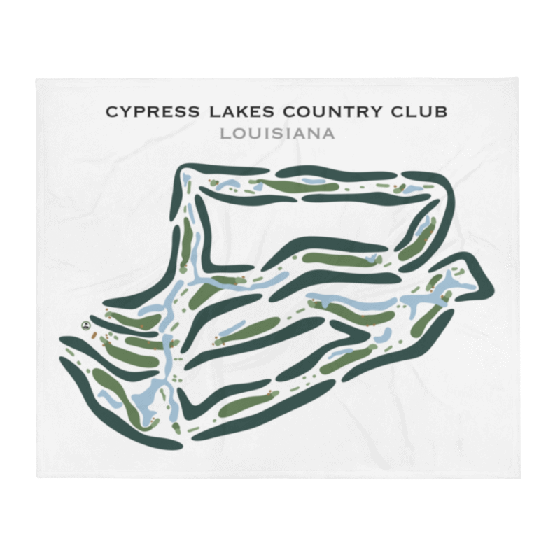 Cypress Lakes Country Club, Louisiana - Printed Golf Course