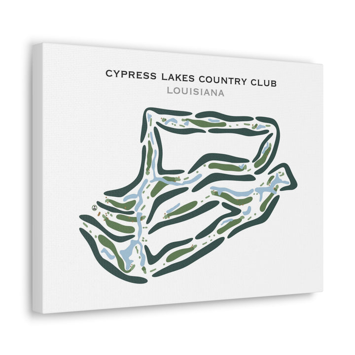 Cypress Lakes Country Club, Louisiana - Printed Golf Course