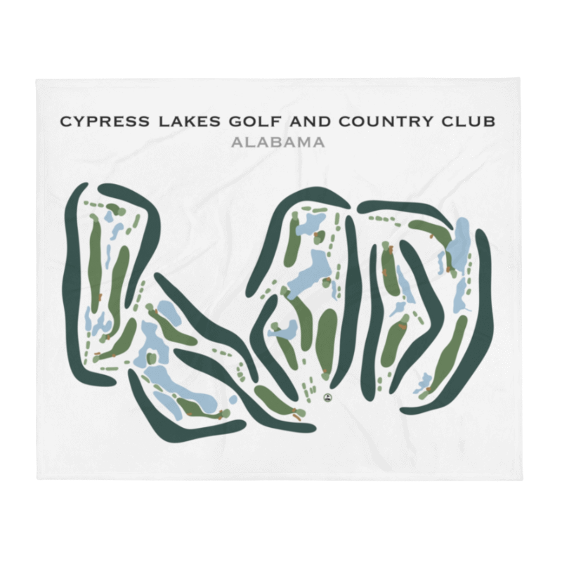 Cypress Lakes Golf & Country Club, Alabama - Printed Golf Courses