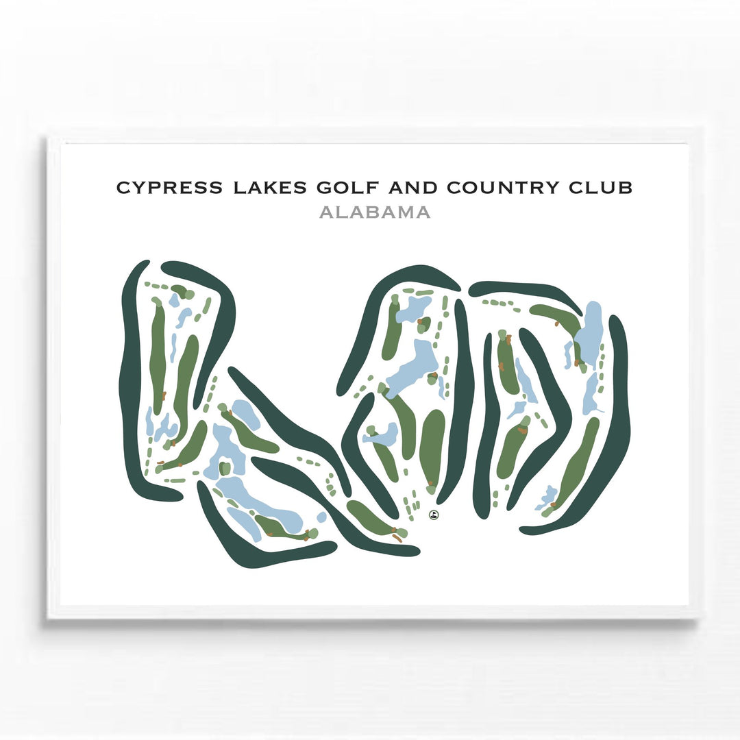 Cypress Lakes Golf & Country Club, Alabama - Printed Golf Courses