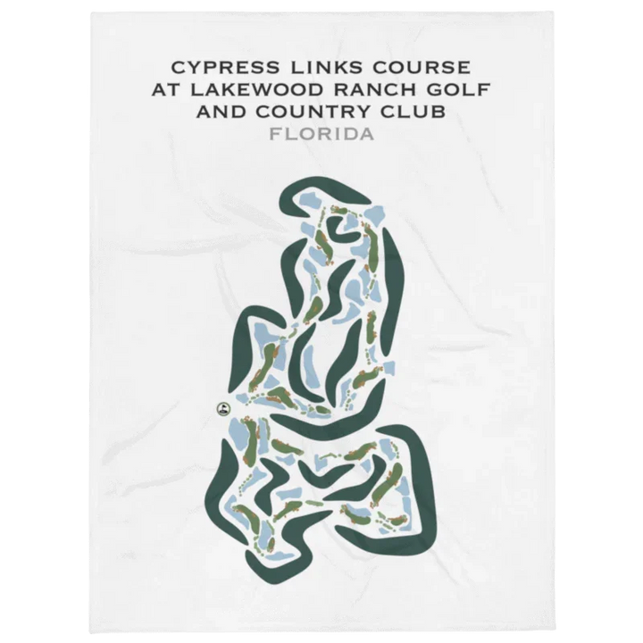 Cypress Links Course at Lakewood Ranch Golf & Country Club, Florida - Printed Golf Courses