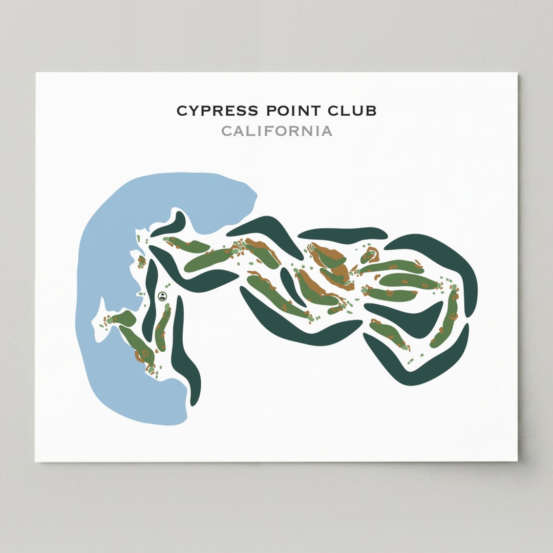 Cypress Point Golf Club, California - Printed Golf Courses