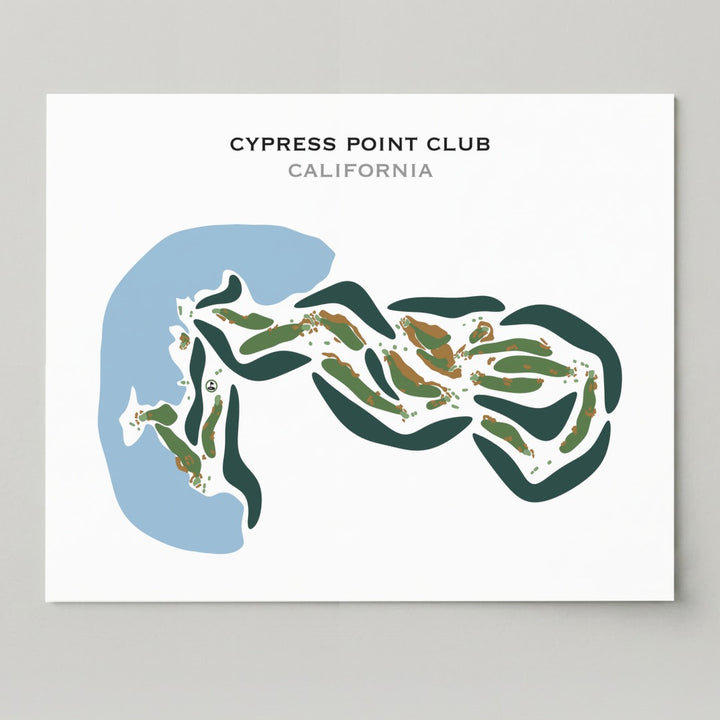 Cypress Point Golf Club, California - Printed Golf Courses