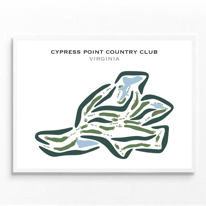 Cypress Point Country Club, Virginia - Printed Golf Courses