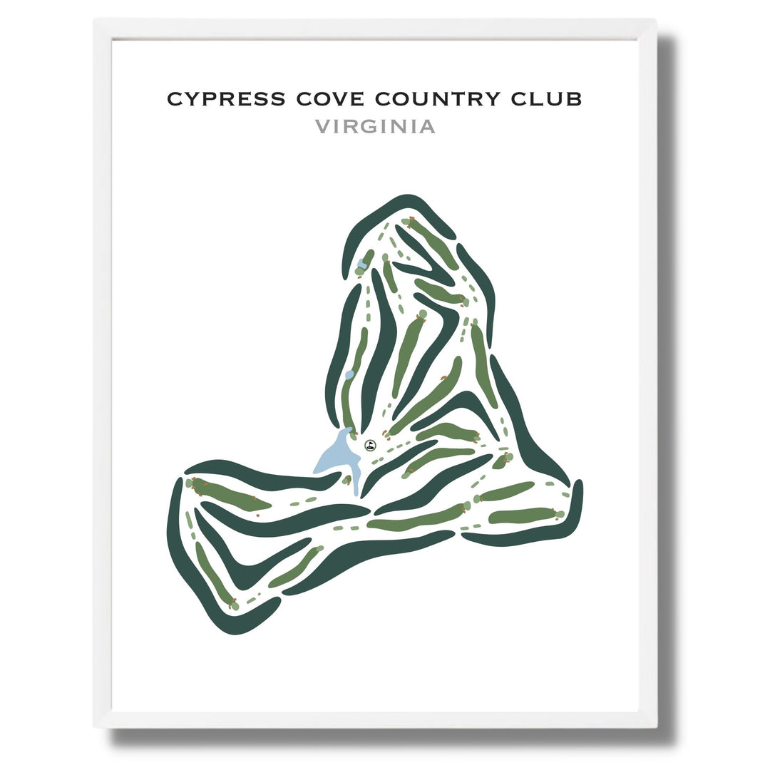 Cypress Cove Country Club, Virginia - Printed Golf Courses