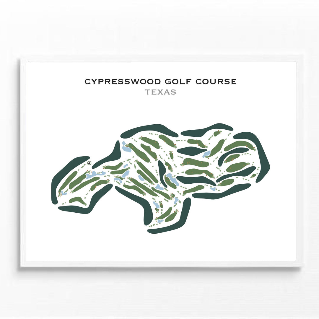 Cypresswood Golf Course, Texas - Printed Golf Course