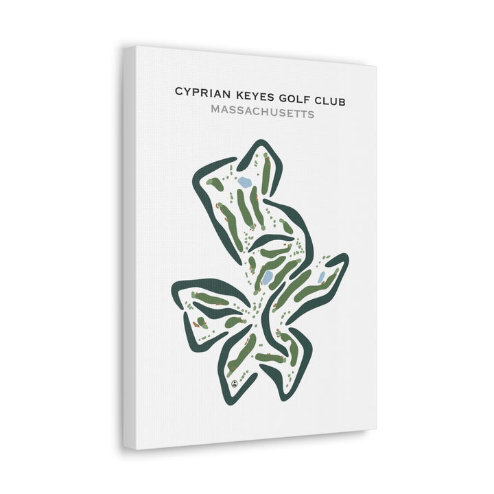 Cyprian Keyes Golf Club, Massachusetts - Printed Golf Courses