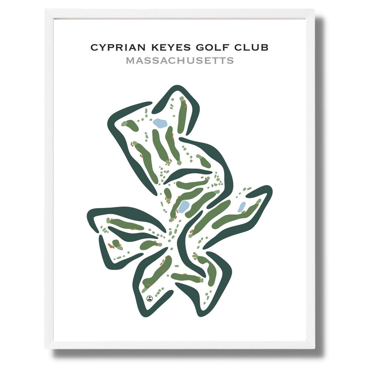 Cyprian Keyes Golf Club, Massachusetts - Printed Golf Courses