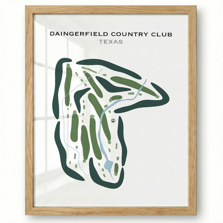 Daingerfield Country Club, Texas - Printed Golf Courses