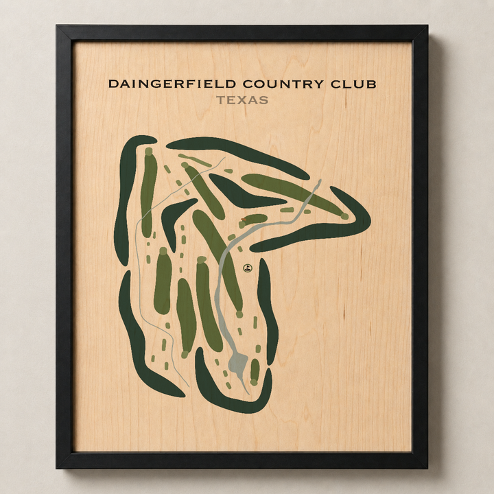 Daingerfield Country Club, Texas - Printed Golf Courses
