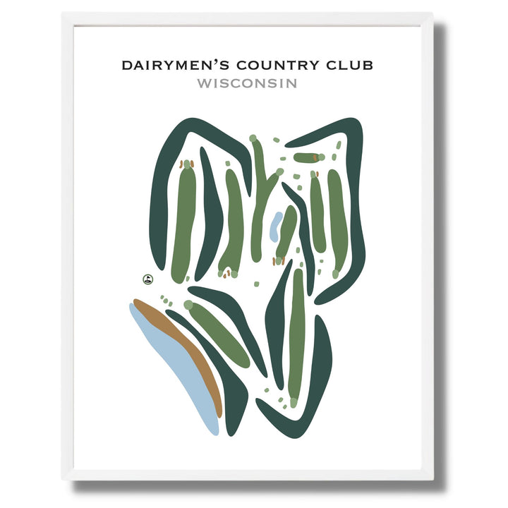 Dairymen's Country Club, Wisconsin - Printed Golf Courses