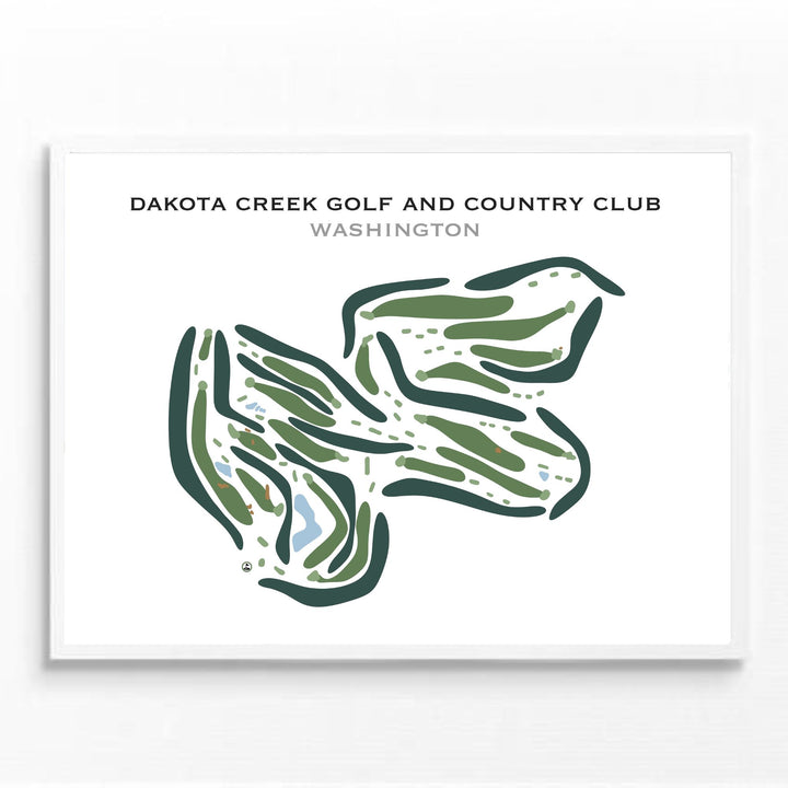 Dakota Creek Golf & Country Club, Washington - Printed Golf Course