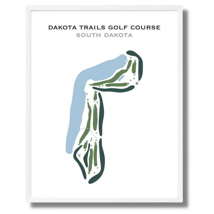 Dakota Trails Golf Course, South Dakota - Printed Golf Courses