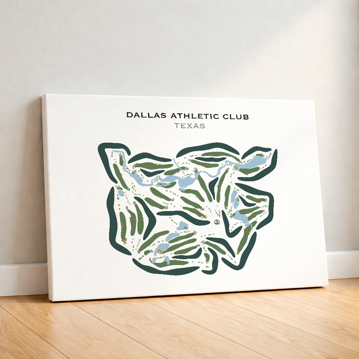 Dallas Athletic Club, Texas - Printed Golf Courses