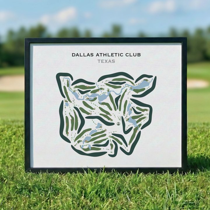 Dallas Athletic Club, Texas - Printed Golf Courses