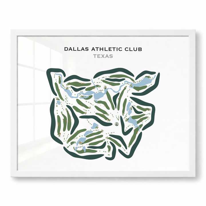 Dallas Athletic Club, Texas - Printed Golf Courses
