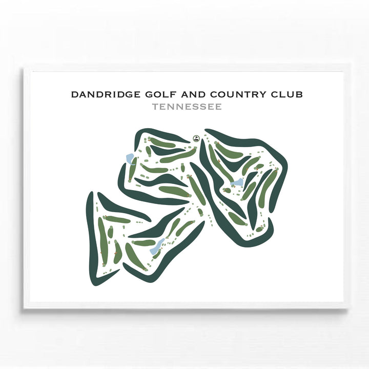 Dandridge Golf & Country Club, Tennessee - Printed Golf Courses