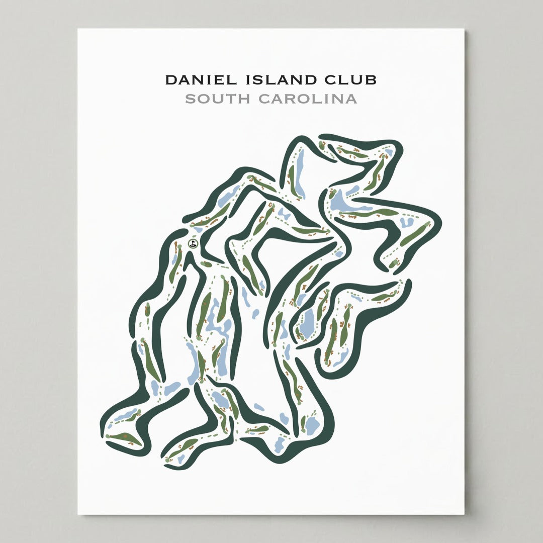 Daniel Island Golf Course, South Carolina - Printed Golf Courses
