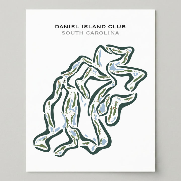Daniel Island Golf Course, South Carolina - Printed Golf Courses