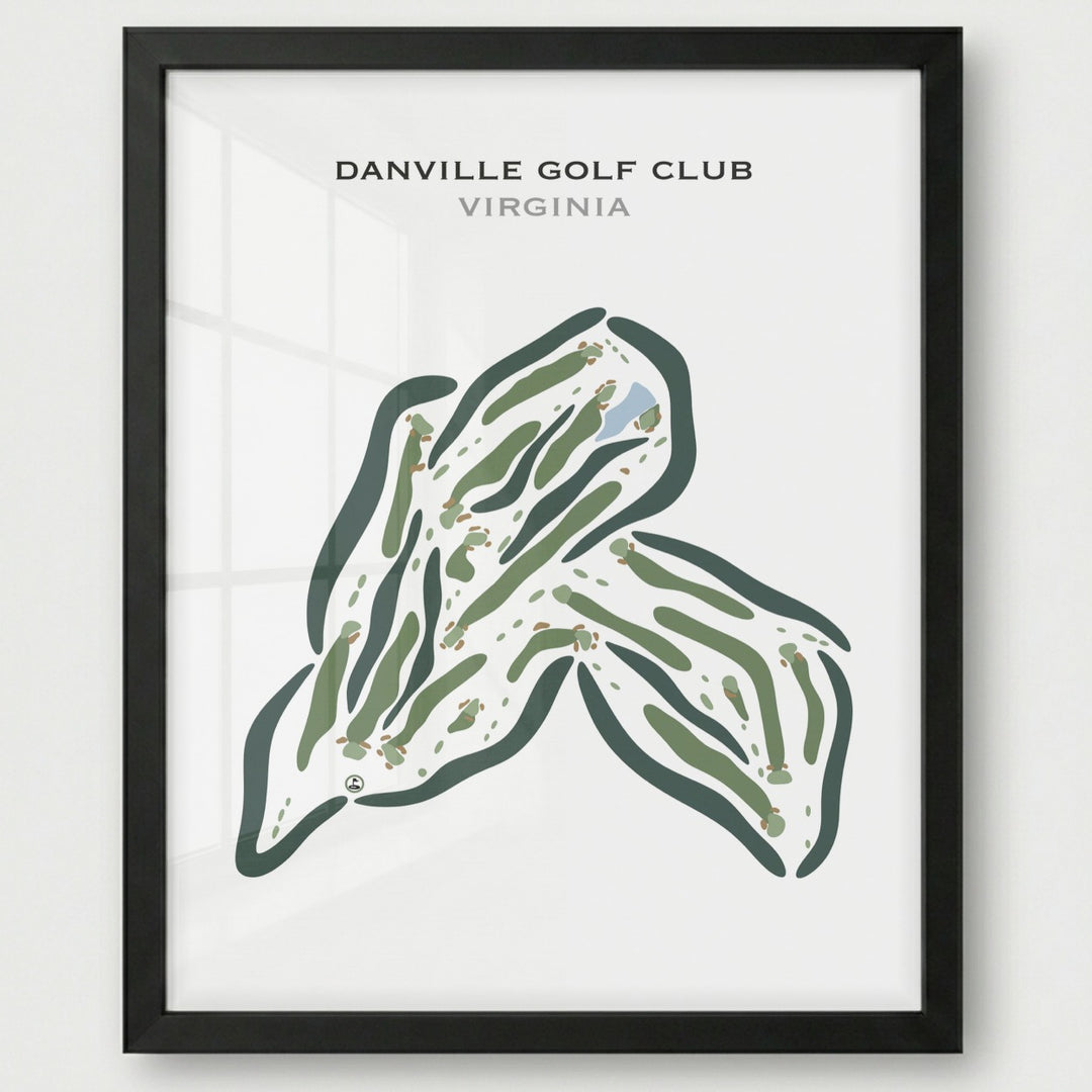 Danville Golf Club, Virginia - Printed Golf Courses