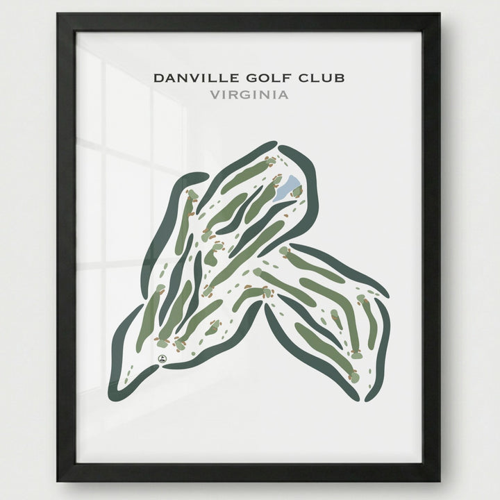 Danville Golf Club, Virginia - Printed Golf Courses